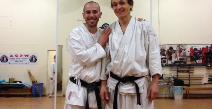 col mio Maestro di Karate Ivo Faralli