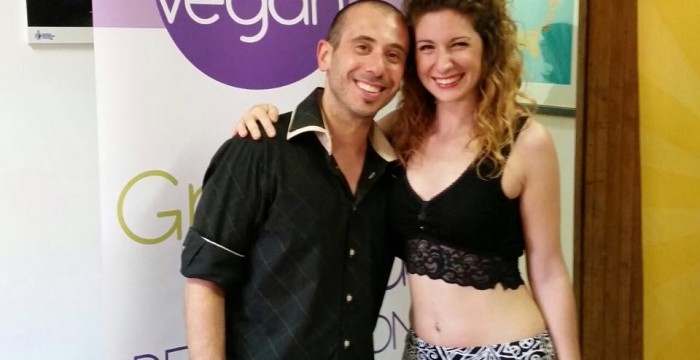 con l'amica ed  attrice Vegan Federica Colucci